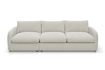 The Small Biggie - 4.5 Seater Sofa - Fuzzy White Boucle