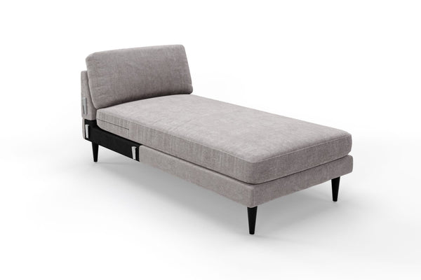 SNUG | The Rebel Left Hand Chaise Unit in Mid Grey