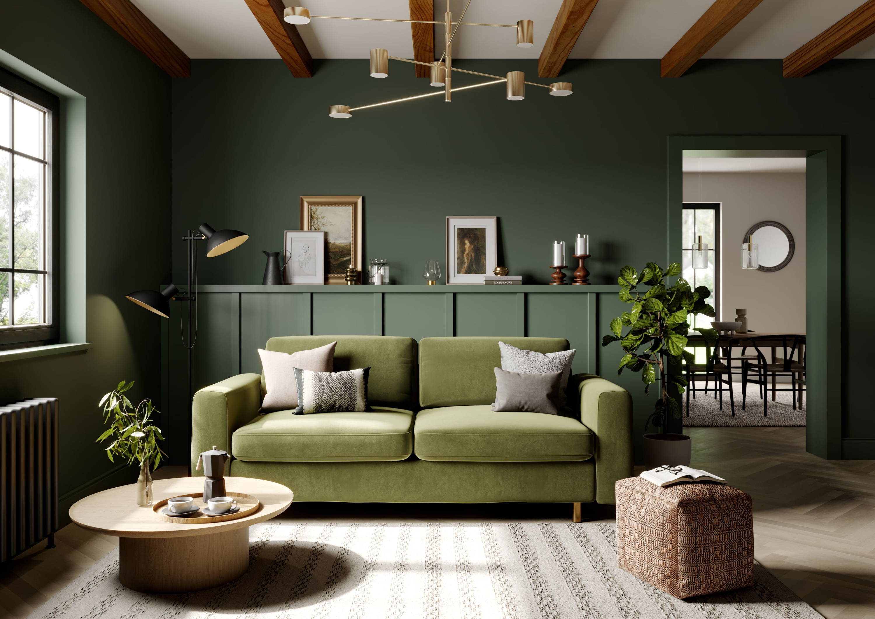 How To Style A Green Sofa Snug