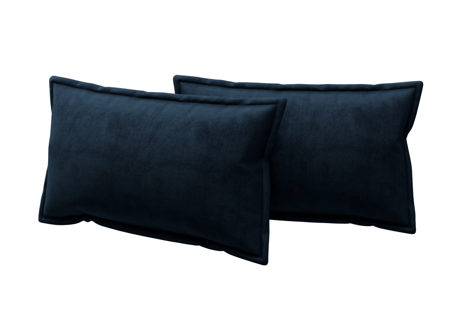 Accessories - Pair of Edged Bolster Cushions - Deep Blue