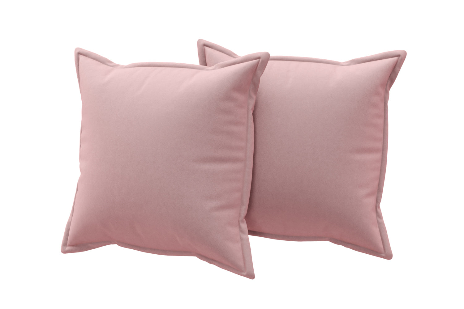 Accessories - Pair of Edged Scatter Cushions - Blush