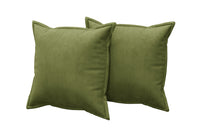 Accessories - Pair of Edged Scatter Cushions - Olive