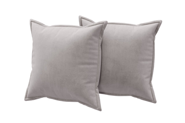 Accessories - Pair of Edged Scatter Cushions - Warm Grey