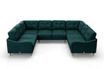 The Austen Lounger - Large Corner Sofa - Pine Green