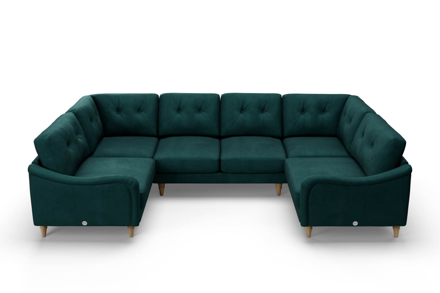 The Austen Lounger - Medium Corner Sofa - Pine Green
