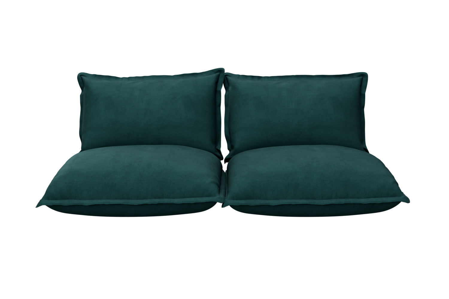 The Small Biggie - Pillow Edge Cushion Set - Pine Green