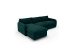 The Small Biggie - Chaise Sofa Bed - Pine Green
