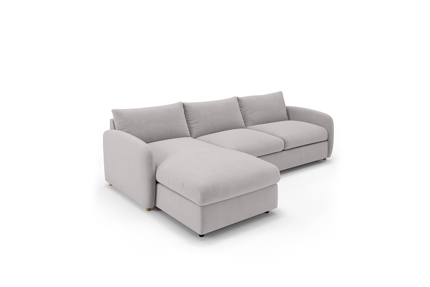 The Small Biggie - Chaise Sofa Bed - Warm Grey