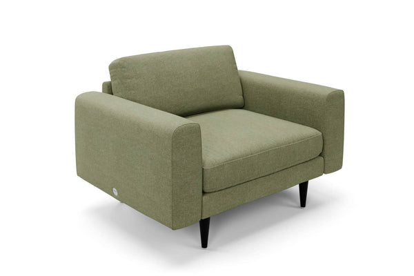 The Big Chill Snuggler in Sage Chenille with black legs