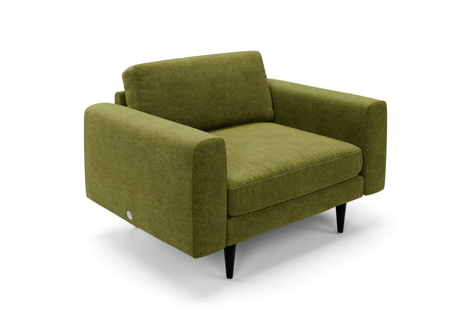 The Big Chill Snuggler in Moss Chenille with black legs