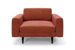 The Big Chill Snuggler in Spice Chenille with black legs front 