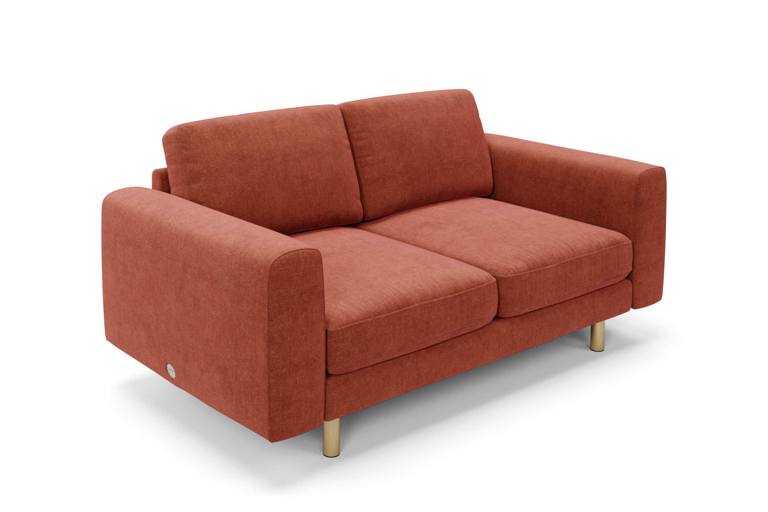 The Big Chill 2 Seater Sofa in Spice Chenille with metal legs