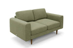The Big Chill 2 Seater Sofa in Sage Chenille with brown legs