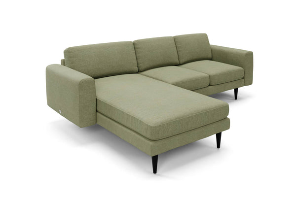 The Big Chill - Left Hand Chaise Sofa - Sage