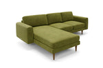The Big Chill - Left Hand Chaise Sofa - Moss