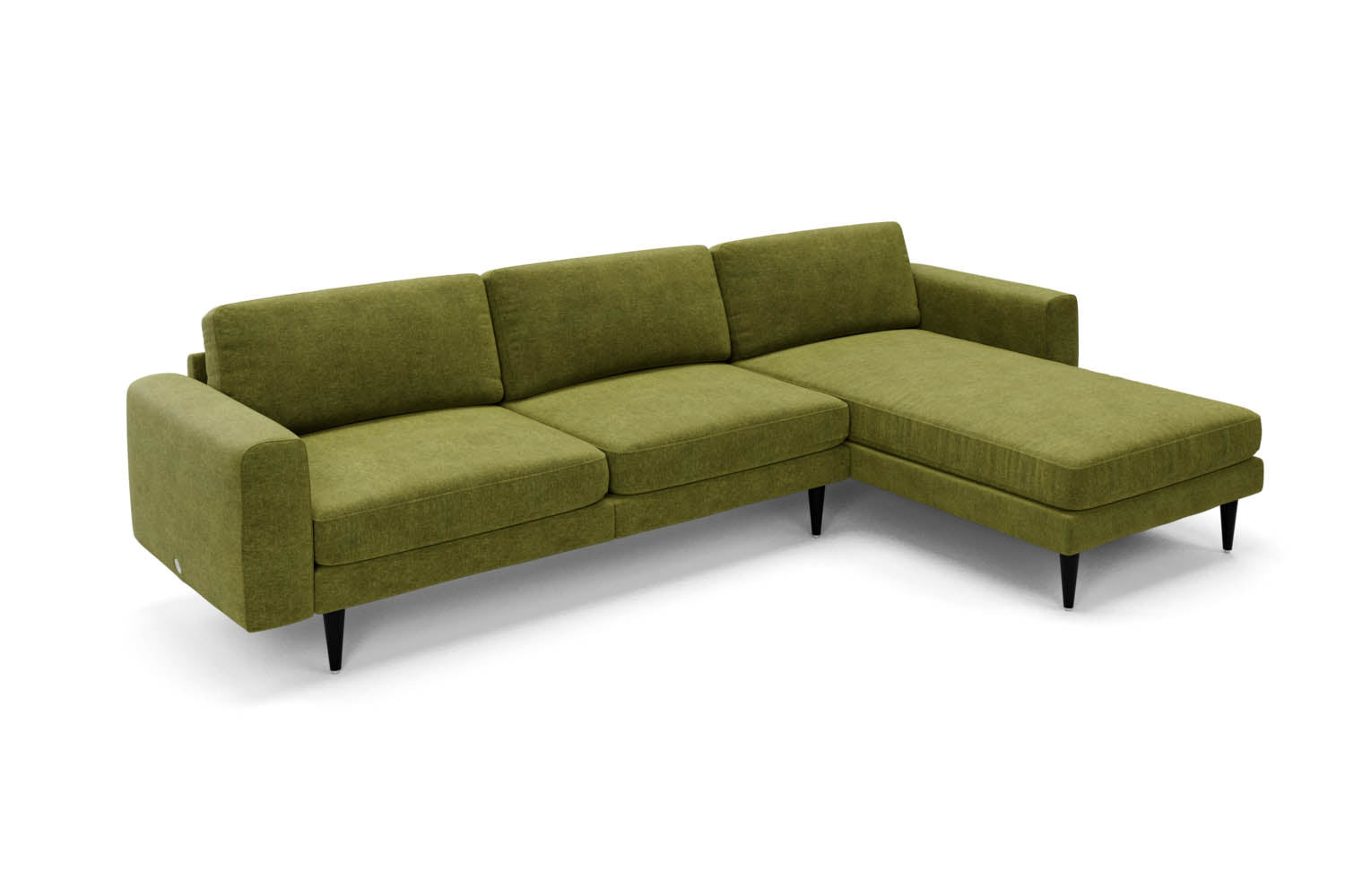 The Big Chill - Right Hand Chaise Sofa - Moss