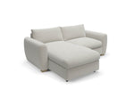 The Cloud Sundae - Chaise Corner Sofa - Fuzzy White Boucle