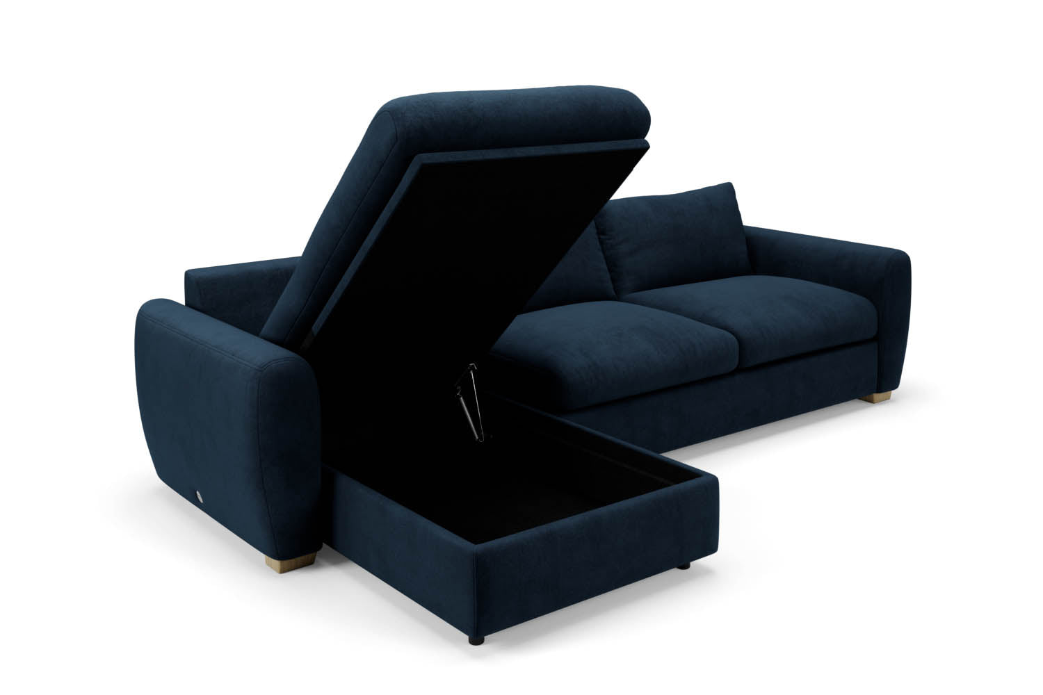 The Cloud Sundae - Chaise Corner Sofa - Deep Blue