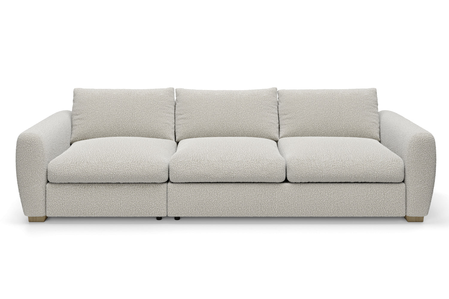 The Cloud Sundae - 4.5 Seater Sofa - Fuzzy White Boucle