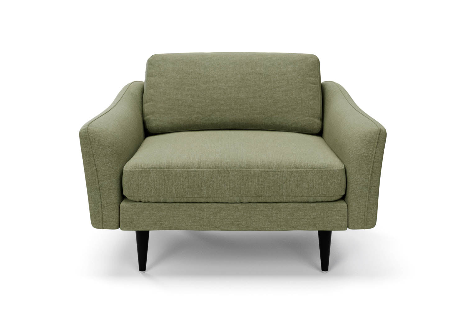 The Rebel Snuggler Sofa in Sage with black legs front variant_40886316335152