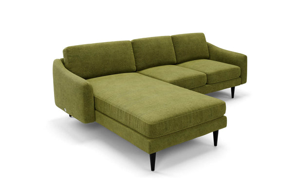 The Rebel - Left Hand Chaise Sofa - Moss