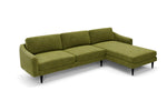 The Rebel - Right Hand Chaise Sofa - Moss