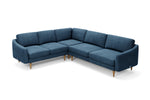 The Rebel - Large Corner Sofa - Blue Steel