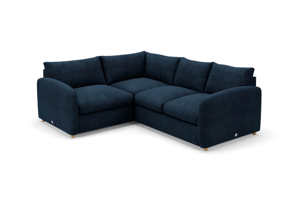 The Small Biggie - Small Corner Sofa - Deep Blue