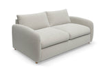The Small Biggie - 3 Seater Sofa Bed - Fuzzy White Boucle
