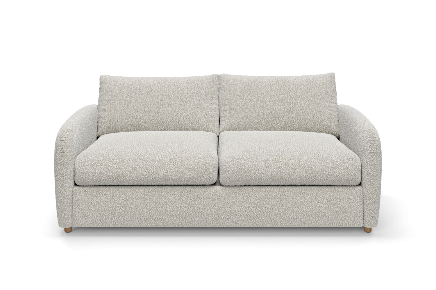 The Small Biggie - 3 Seater Sofa - Fuzzy White Boucle