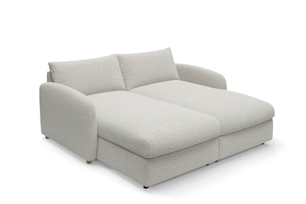 The Small Biggie - Daybed - Fuzzy White Boucle