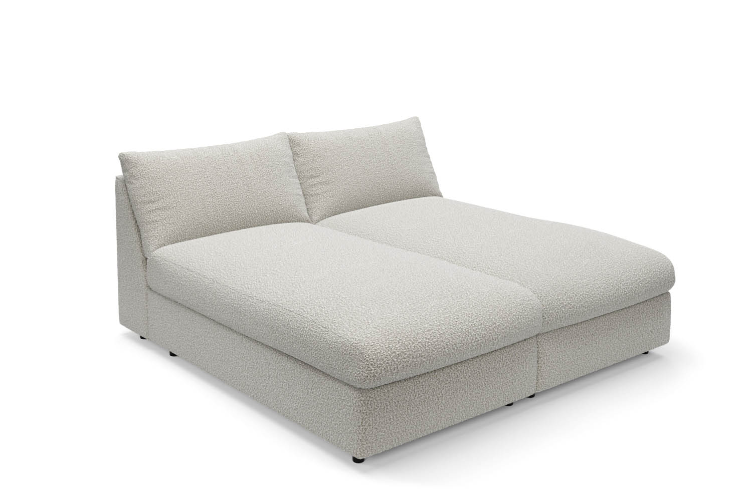 The Small Biggie - Daybed - Fuzzy White Boucle