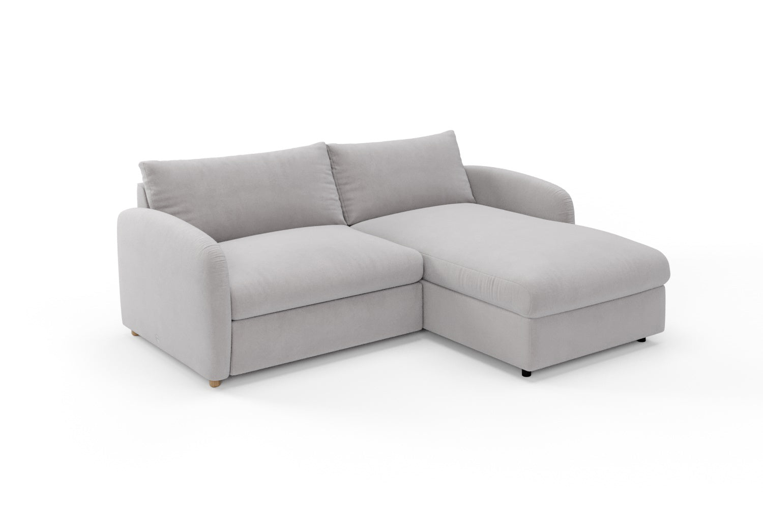 The Small Biggie Chaise Single Sofa Bed Warm Grey