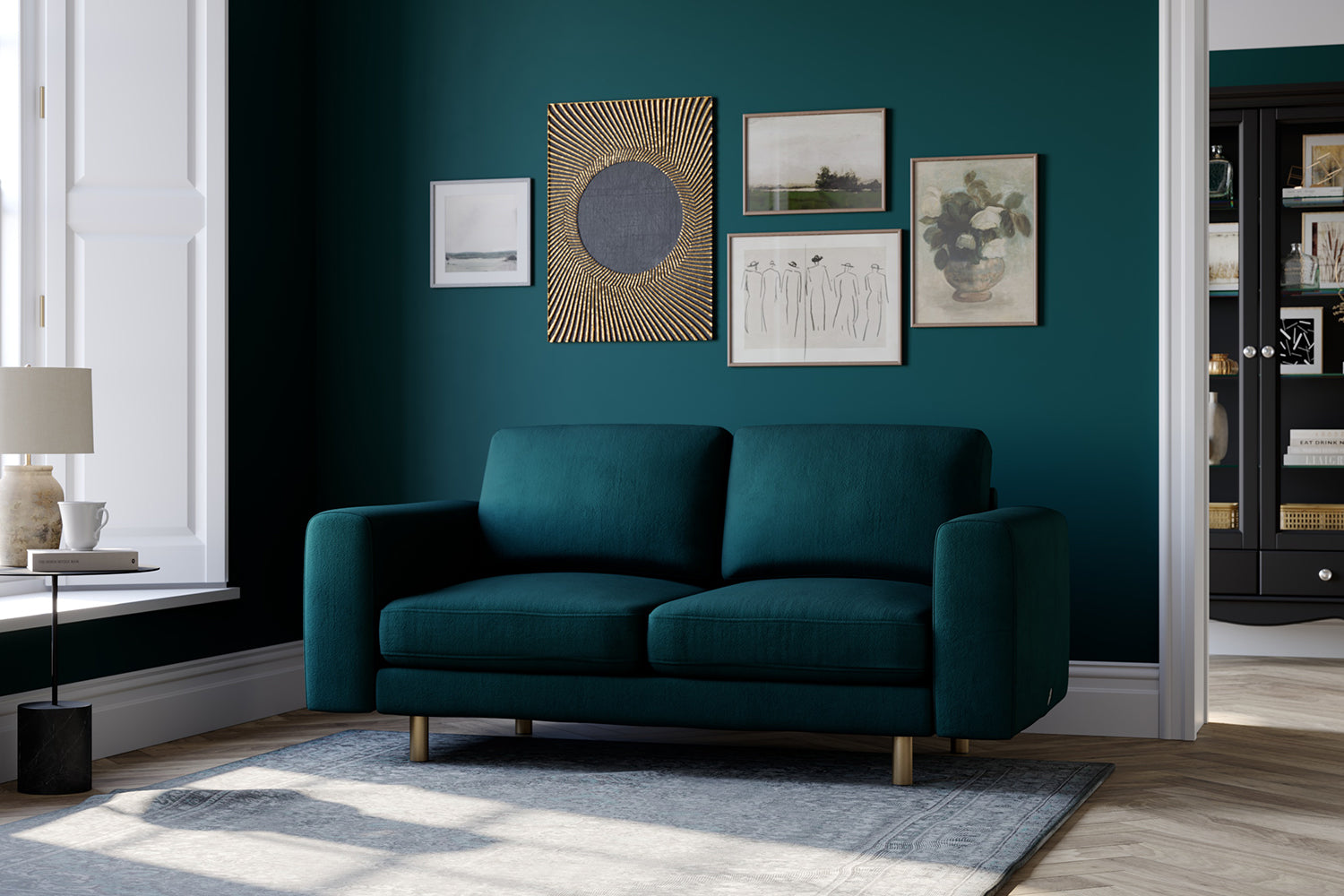 The Big Chill - 2 Seater Sofa - Pine Green
