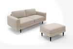 The Big Chill - 3 Seater Sofa and Footstool Set - Beach