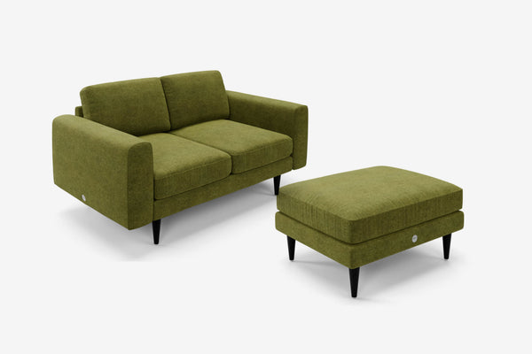 The Big Chill - 2 Seater Sofa and Footstool Set - Moss