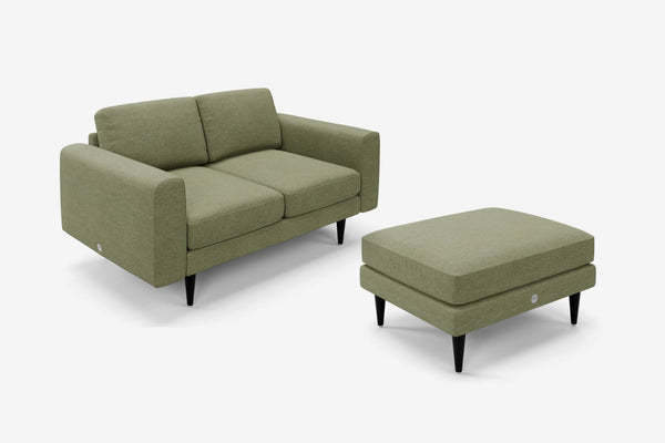 The Big Chill - 2 Seater Sofa and Footstool Set - Sage