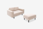 The Big Chill - 2 Seater Sofa and Footstool Set - Taupe