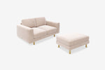 The Big Chill - 2 Seater Sofa and Footstool Set - Taupe