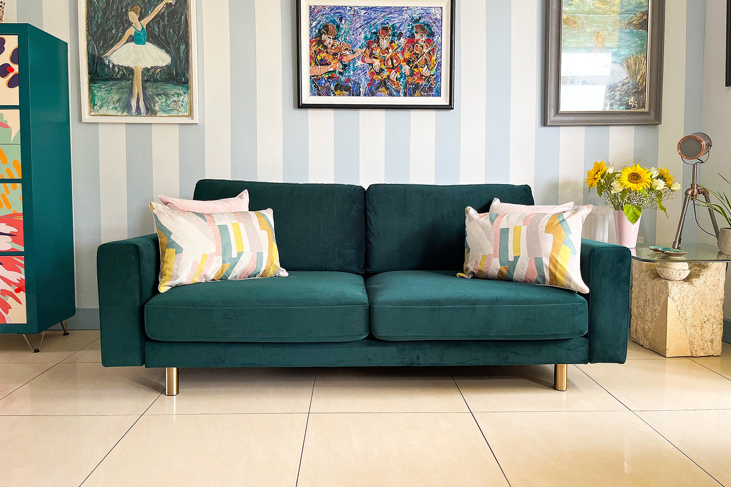 The Big Chill - 3 Seater Sofa - Pine Green