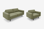 The Big Chill - 3 Seater Sofa and 1.5 Seater Snuggler Set - Sage