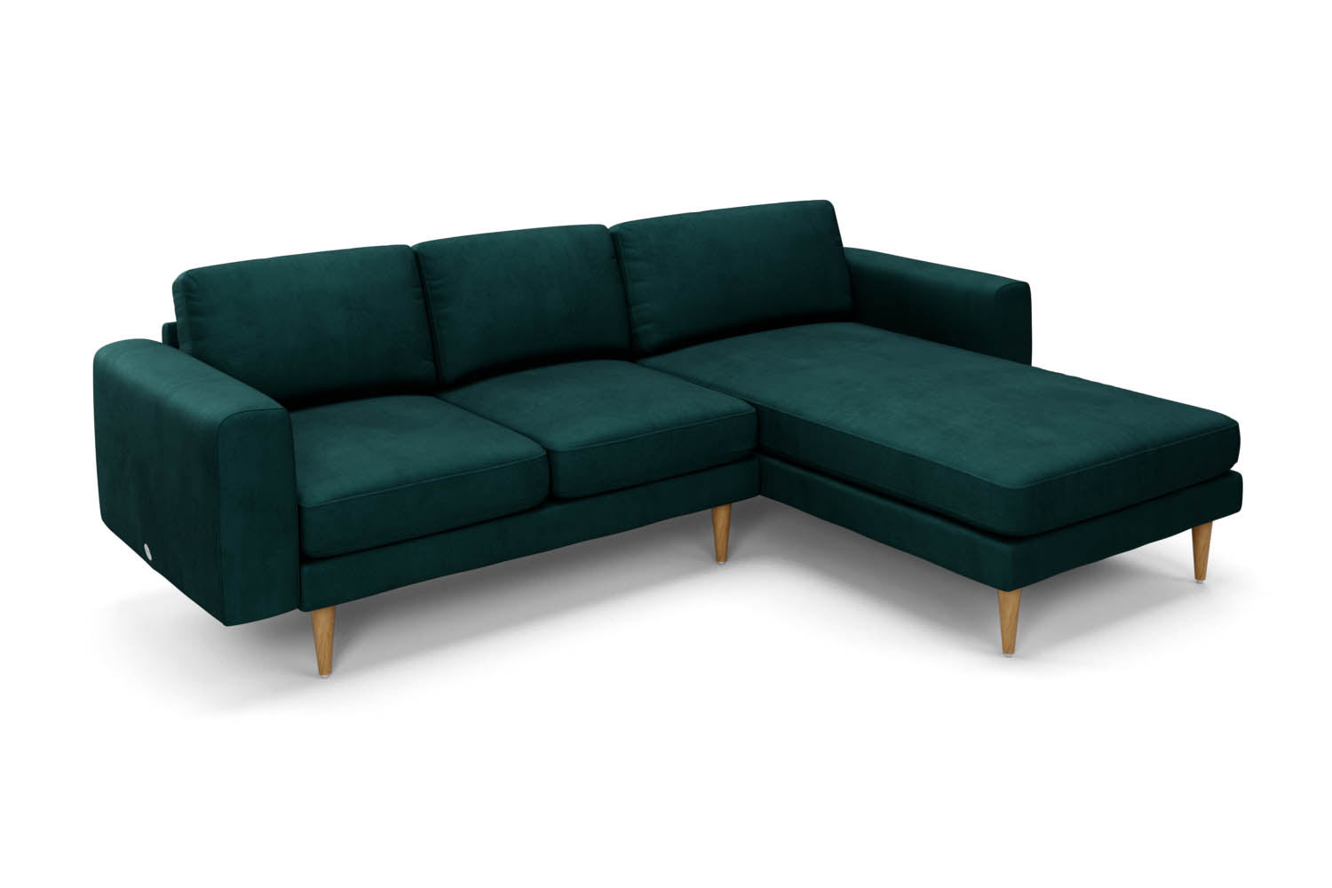 The Big Chill - Right Hand Chaise Sofa - Pine Green