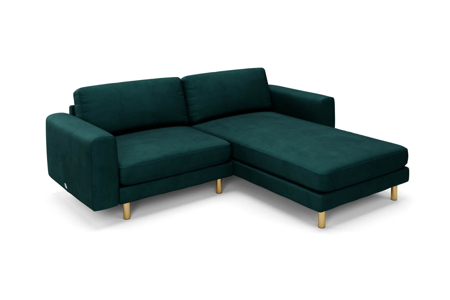 The Big Chill - Right Hand Chaise Sofa - Pine Green
