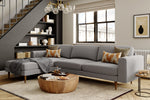 The Big Chill - Left Hand Chaise Sofa - Mid Grey