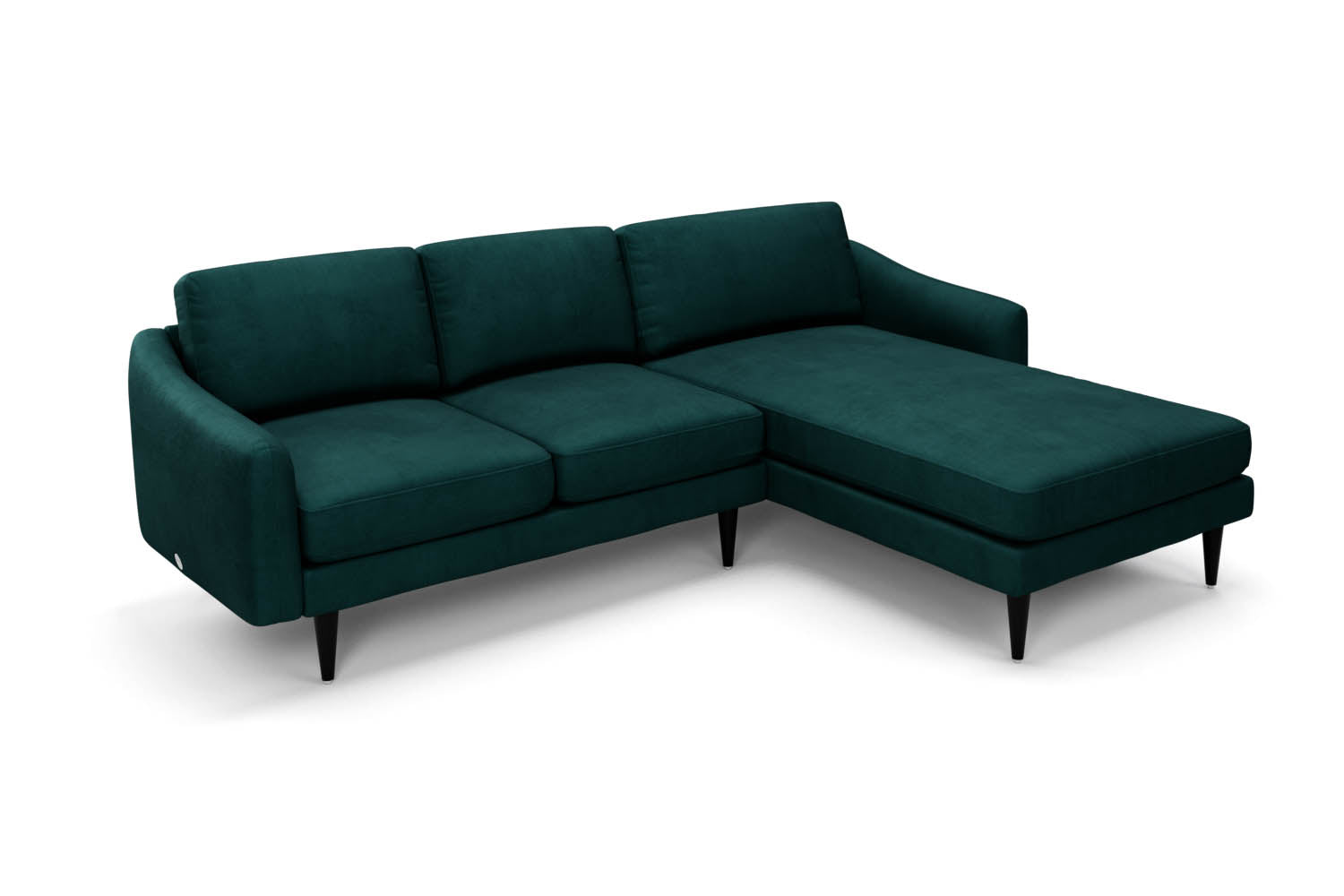The Rebel - Right Hand Chaise Sofa - Pine Green