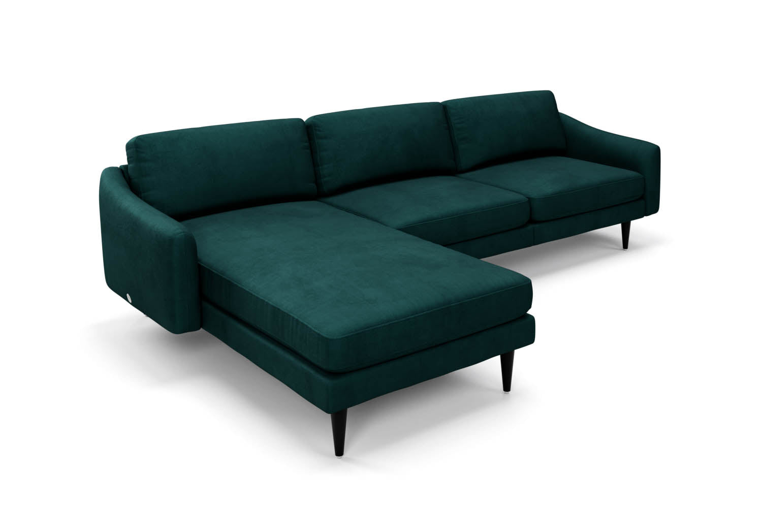 The Rebel - Left Hand Chaise Sofa - Pine Green