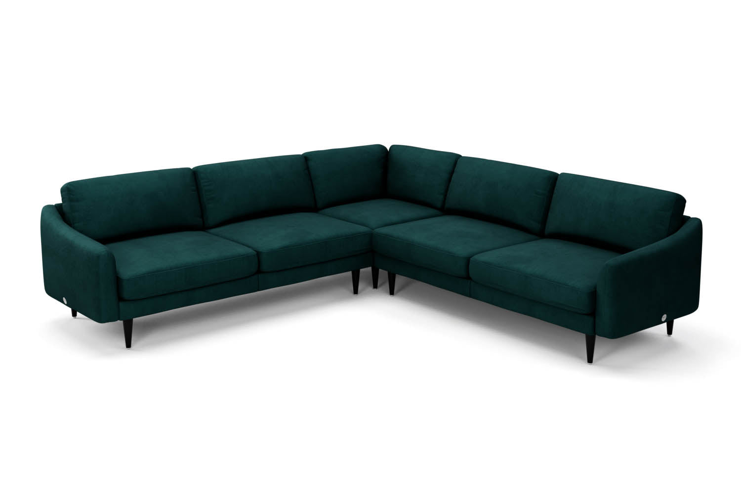 The Rebel - Large Corner Sofa - Pine Green