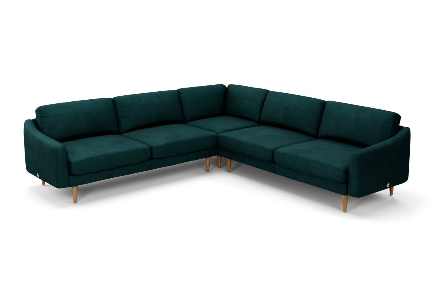 The Rebel - Large Corner Sofa - Pine Green
