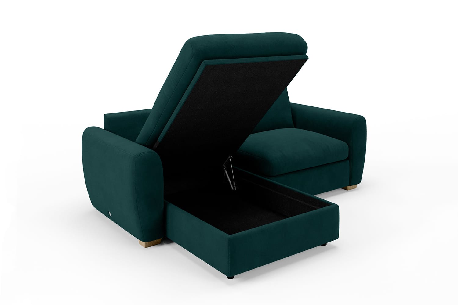 SNUG | The Cloud Sundae Chaise Corner Sofa in Pine Green variant_40414969593904