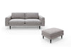 The Big Chill - 3 Seater Sofa and Footstool Set - Mid Grey